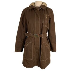 Vintage White Stag Coat Size Small